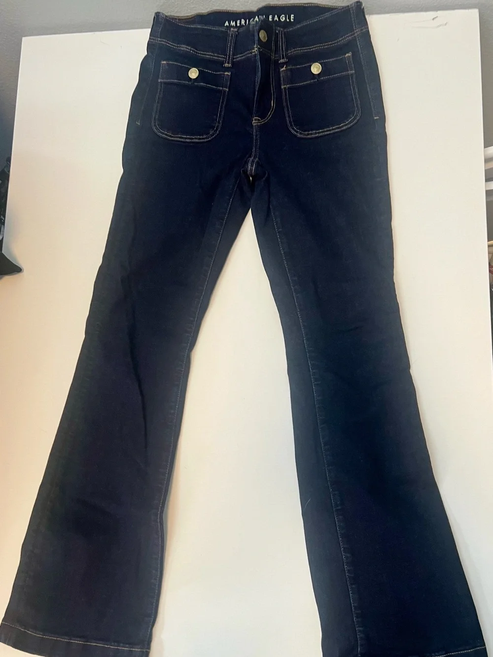 American Eagle Outfitters Black Flare Jeans